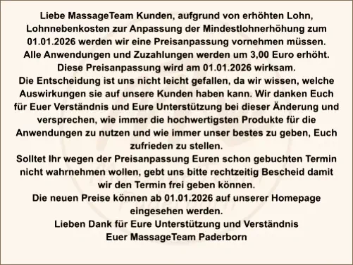 Preiserhöhung zur Mindestlohanpassung